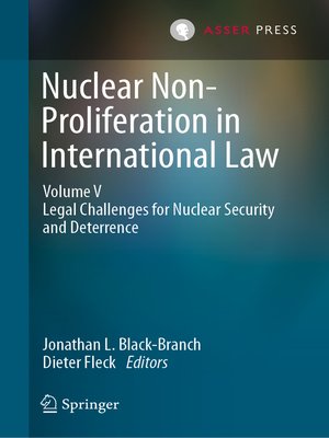 cover image of Nuclear Non-Proliferation in International Law--Volume V
